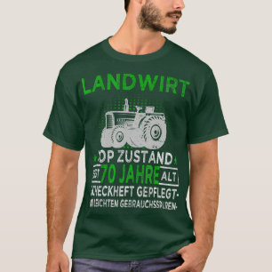 T-shirt Agriculteurs 70e anniversaire Agriculture Tracteur