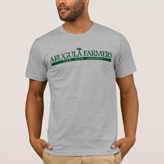 T-shirt Agriculteurs d'Arugula pour pour Obama (Devant)
