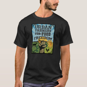 T-shirt Agriculteurs urbains pour la liberté de nourritur