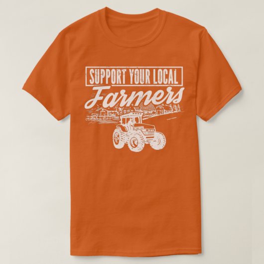 T-shirt Agriculture Appui agricole local Agriculteur local (Design devant)
