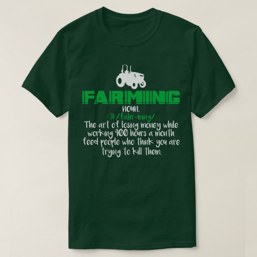 T-shirt Agriculture Définition 1 (Design devant)