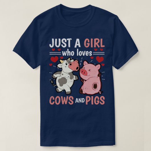 T-shirt Agriculture Filles Cochon Fermier Femmes Fermier A (Design devant)