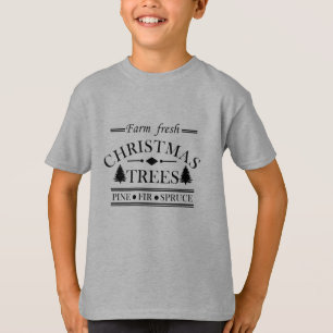T-shirt Agritourisme Joyeux arbres de Noël