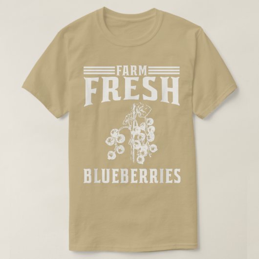 T-shirt Agritouriste de bleuets frais de ferme (Design devant)