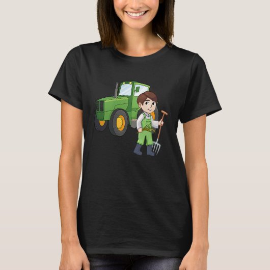 T-shirt Agronomist tractor agriculture tractor driver farm (Devant)