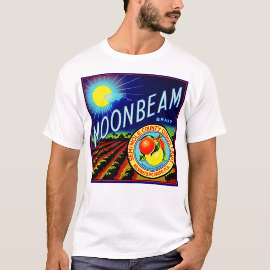T-shirt agrume de marque de Moonbeam d'étiquette de caisse (Devant)