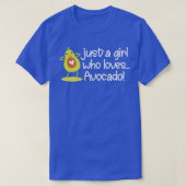 T-shirt Aguacate Fruit Lover Juste Une Fille Qui Aime Avoc (Design devant)