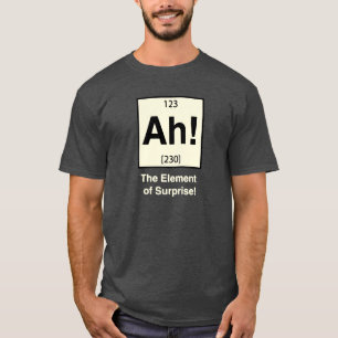 T-shirt Ah l'effet de surprise la chemise Geeky drôle