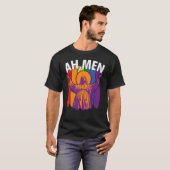 T-shirt Ah Men Lgbt Gay pride Jesus Rainbow Flag Christia (Devant entier)