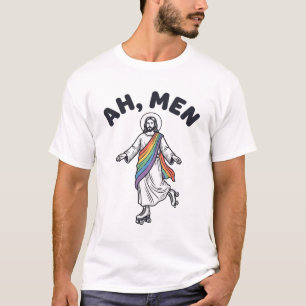 T-shirt Ah Men Roller Skating Foi Vector Design_1