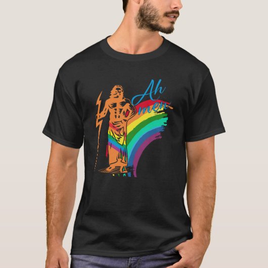 T-shirt Ah Men Support LGBTQ Gay pride Mois Mignonne Gay P (Devant)