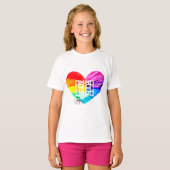 T-shirt Ahava Love Pride Art (Devant entier)