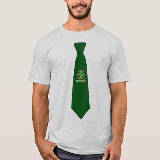 T-shirt Ahearne/Aherne Irish Badge Necktie (Devant)