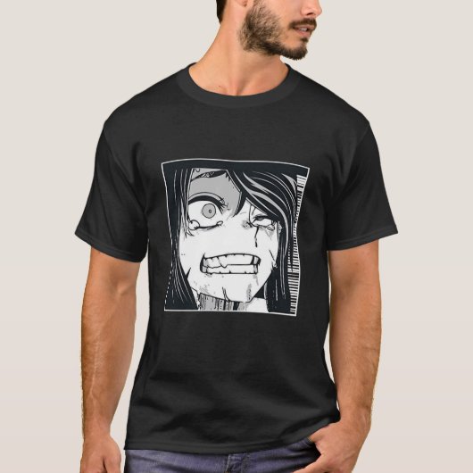 T-shirt Ahegao Anime Fantaisie Chemises (Devant)