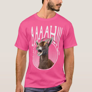 T-shirt Ahhh hurlant Chèvre Drôle Goat Lover hurlant Goa