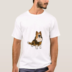 T-shirt AHL- chemise de bande dessinée de chien de Shelti