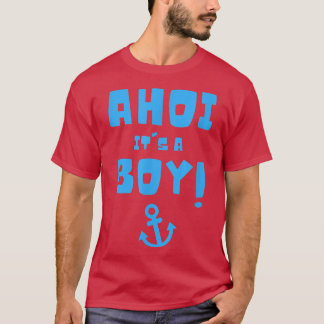 T-shirt Ahoi c'est un garçon Pirate Genre Reveal Party Pre