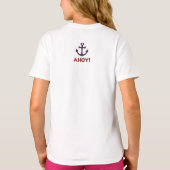 T-shirt AHOY ! Bouée + Design Ancre Rouge+Bleu (Dos)