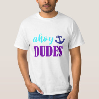 T-shirt Ahoy Dudes - Chemise océanique d'été