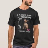 T-shirt AHT Chien Citer Maman Papa Imprimer, mignonnes che (Devant)