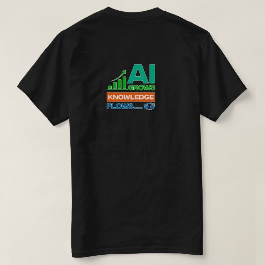 T-shirt AI (Intelligence artificielle) (Design dos)