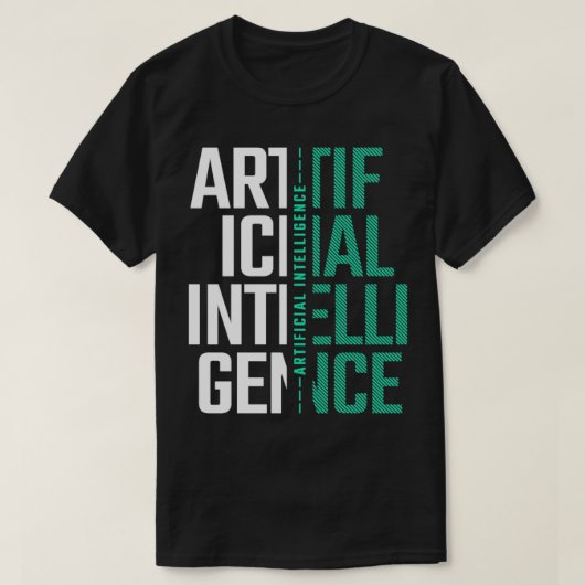 T-shirt AI Intelligence artificielle Futuriste Cadeau Nerd (Design devant)