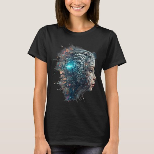 T-shirt AI Machine Learning Cool Intelligence artificielle (Devant)