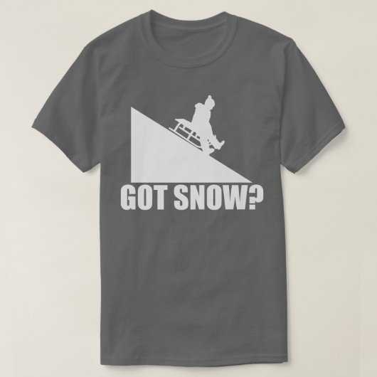 T-shirt Ai Neige Drôle Chauffeur Sledding Chauffeur Sled V (Design devant)