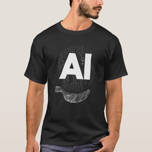 T-shirt Ai Roboter Main Ordinateur Main Scifi (Devant)