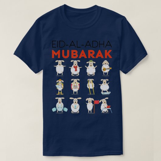 T-shirt Aïd Al Adha Aïd Moubarak Joyeux Aïd (31) (Design devant)
