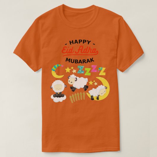 T-shirt Aïd al Adha Aïd Moubarak Joyeux Aïd el-Fitr Musulm (Design devant)