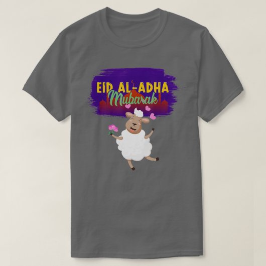 T-shirt Aïd Al Adha Moubarak Kareem Drôle Joyeux Aïd Adha  (Design devant)