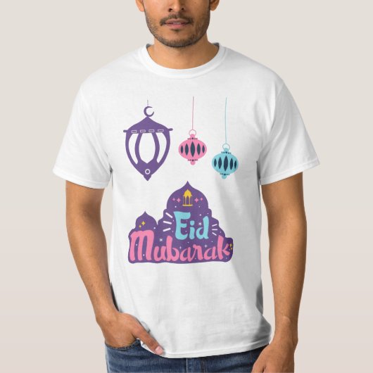 T-shirt Aïd Moubarak - Aïd heureux et béni (Devant)