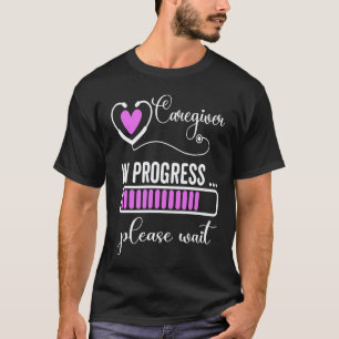 T-shirt Aide à la personne en cours, veuillez patienter po