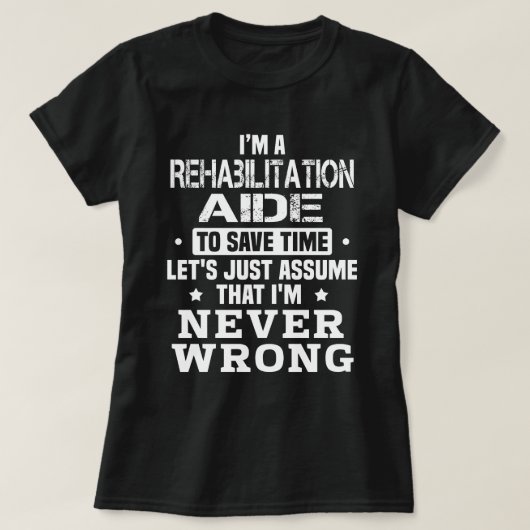 T-shirt Aide à la réadaptation (Design devant)