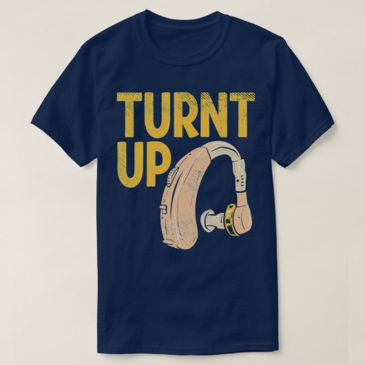 T-shirt Aide auditive de sensibilisation aux sourds (Design devant)