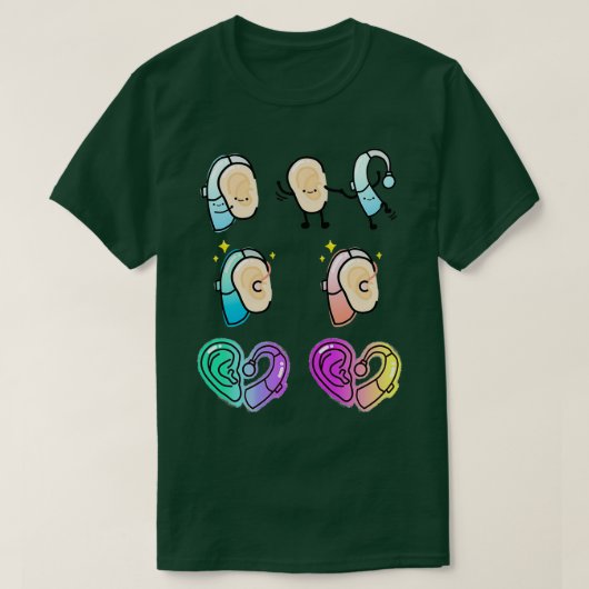 T-shirt Aide auditive meilleurs amis (Design devant)