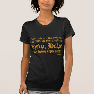 T-shirt Aide de python, aide - je suis réprimé