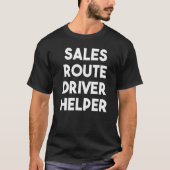 T-shirt Aide du pilote de route de vente 1 (Devant)
