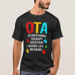 T-shirt Aide en ergothérapie de l'Alberta Délivrer un repa