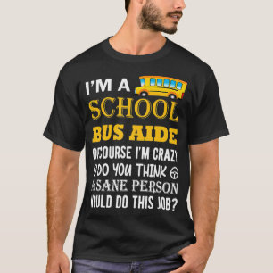 T-shirt Aide pour l'autobus scolaire Funny Retour à l'écol