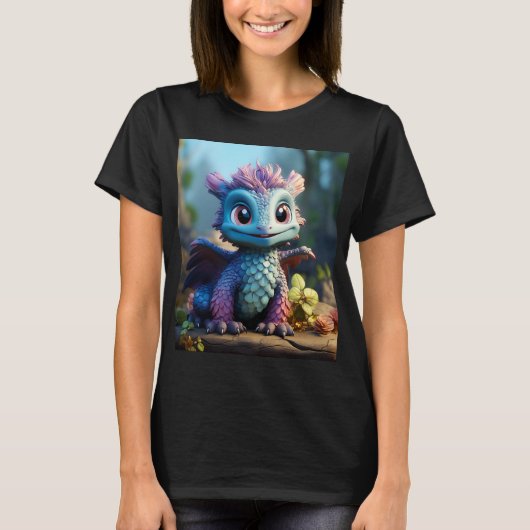 T-shirt Aiden, un dragon lunaire (Devant)