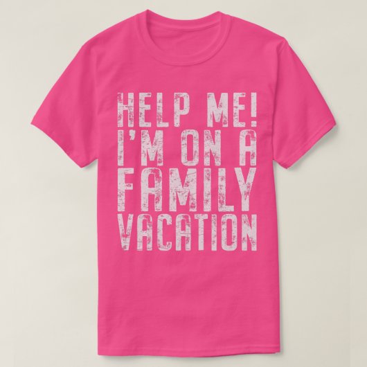 T-shirt Aidez-Moi À Faire Un Voyage En Famille Rétro (Design devant)
