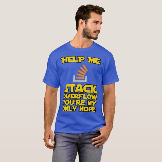 T-shirt Aidez-moi Stack Overflow drôle devops programmer (Devant entier)