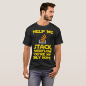 T-shirt Aidez-moi Stack Overflow drôle devops programmer (Devant entier)