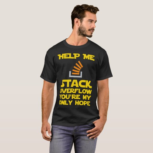 T-shirt Aidez-moi Stack Overflow drôle devops programmer (Devant entier)