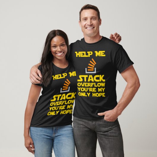 T-shirt Aidez-moi Stack Overflow drôle devops programmer (Unisexe)