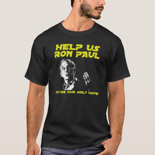 T-shirt Aidez-nous Ron Paul (Devant)