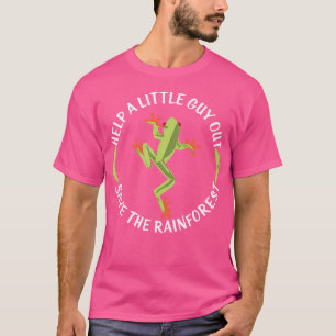 T-shirt Aidez Un Petit Gars À Élever La Grenouille Pour Sa