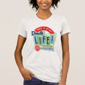 T-shirt Aie un coeur. Conception rétro Donate Life (Devant)